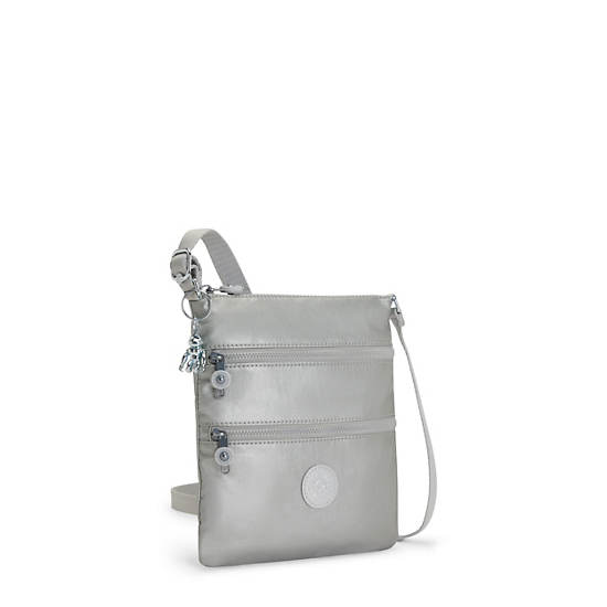 Kipling Keiko Metallic Crossbody Mini Tassen Zilver | BE 1333JP